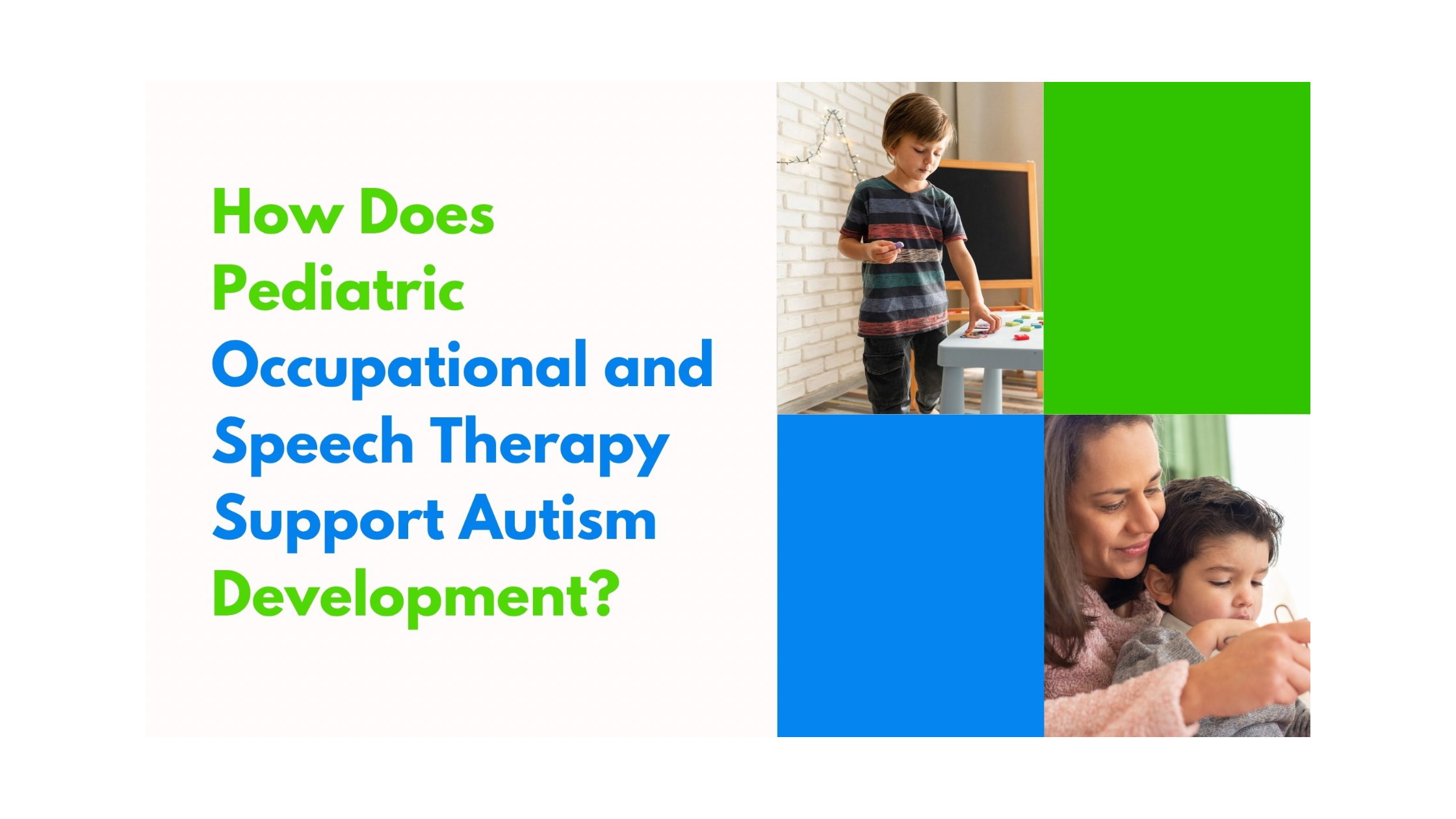 occupational speech therapy autism